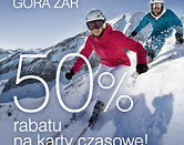 50% rabatu na karty czasowe